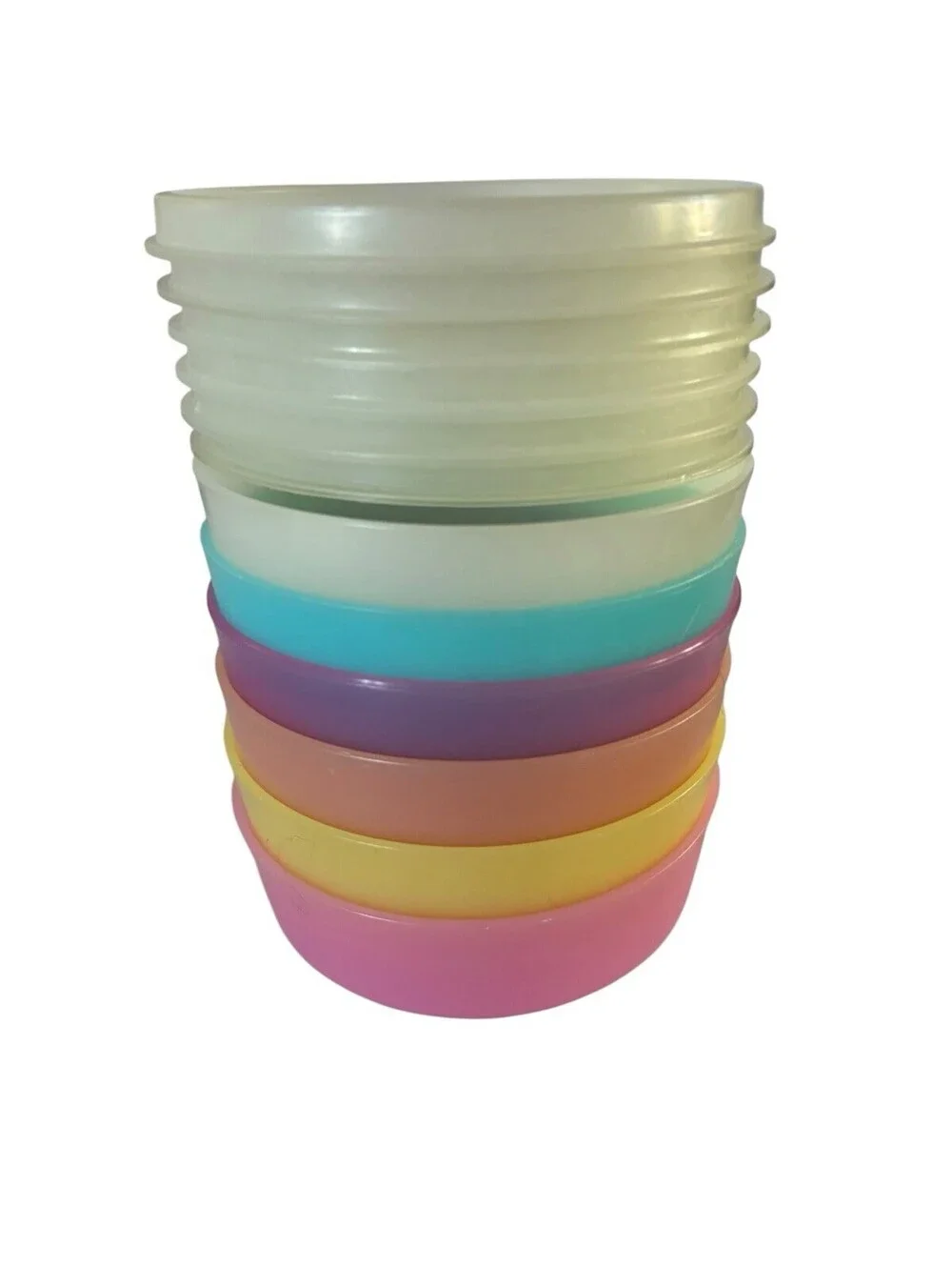 Vintage Tupperware Kitchen Lot Bowls, Parfait & Dessert Cups, Sandwich Container